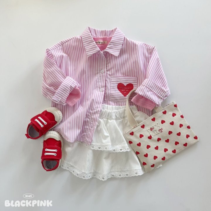 Black Pink - Korean Children Fashion - #discoveringself - ST Heart Shirt - 4