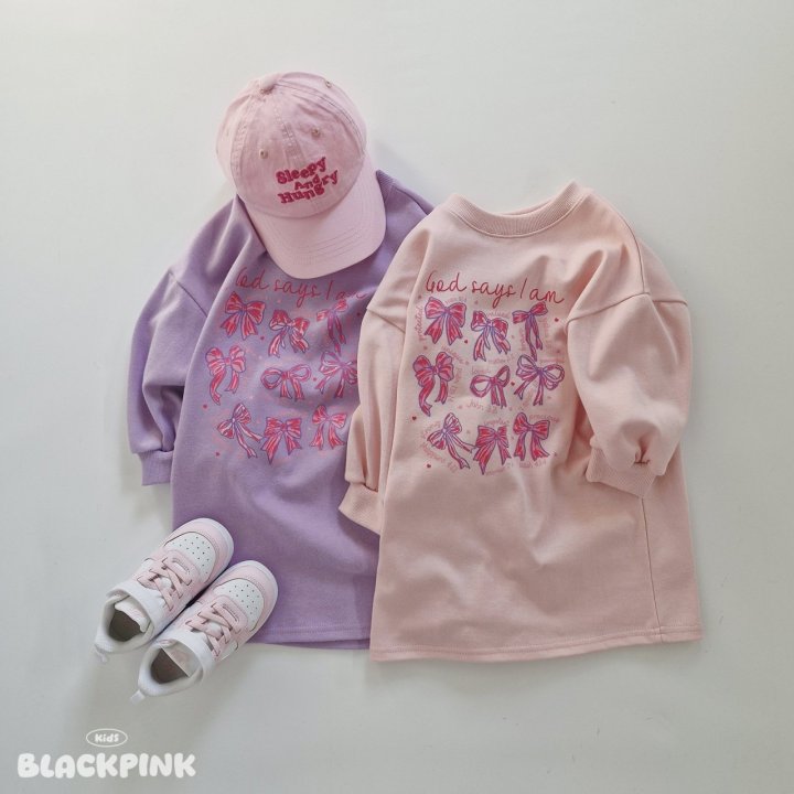 Black Pink - Korean Children Fashion - #fashionkids - Luna Ribbon One-piece - 2