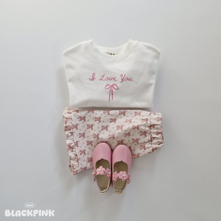 Black Pink - Korean Children Fashion - #kidsshorts - Floral Ribbon Frill Skirt - 11