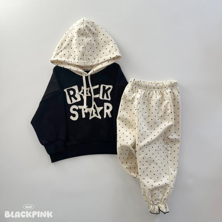 Black Pink - Korean Children Fashion - #kidsstore - Dot Hoodie Sweatshirt - 11