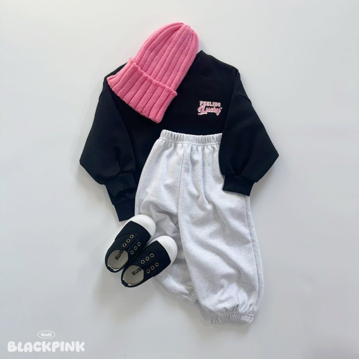 Black Pink - Korean Children Fashion - #kidsstore - LUCKY Sweatshirt - 7