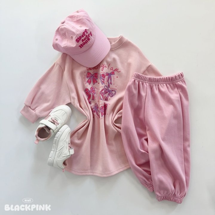 Black Pink - Korean Children Fashion - #kidsshorts - Luna Ribbon One-piece - 4