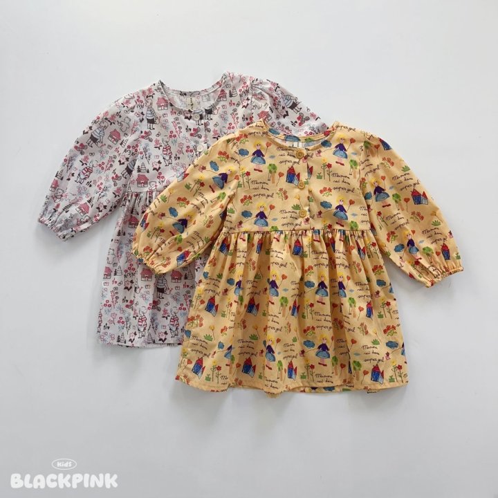 Black Pink - Korean Children Fashion - #kidsstore - Little One One-piece