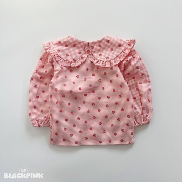 Black Pink - Korean Children Fashion - #kidzfashiontrend - Strawberry Jam Set-Up - 9