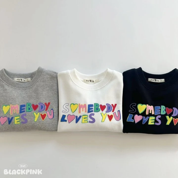 Black Pink - Korean Children Fashion - #kidzfashiontrend - SOMEBODY Sweatshirt