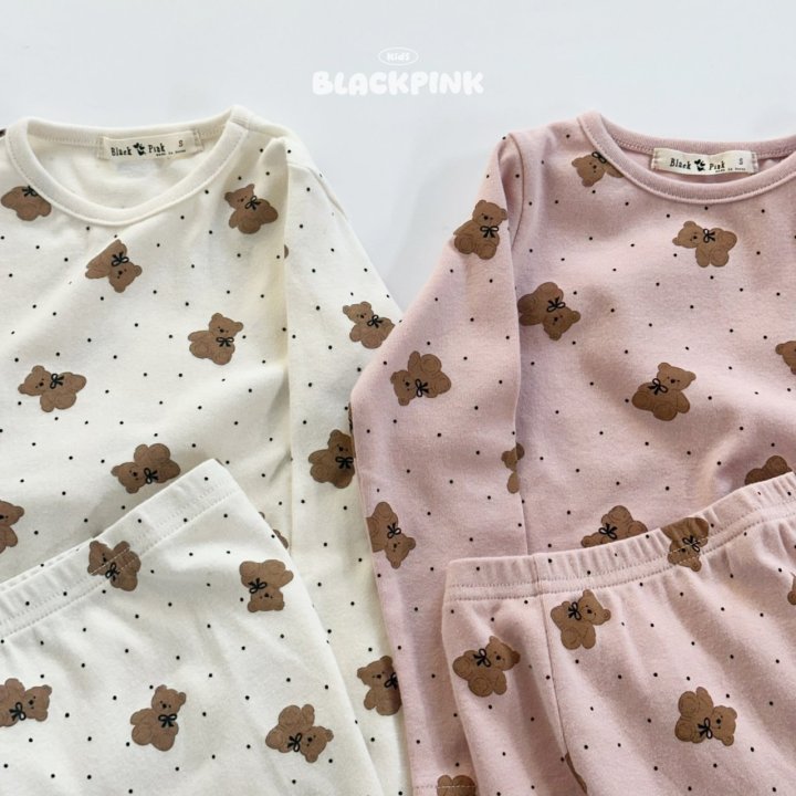 Black Pink - Korean Children Fashion - #kidzfashiontrend - Dot Bear Easywear