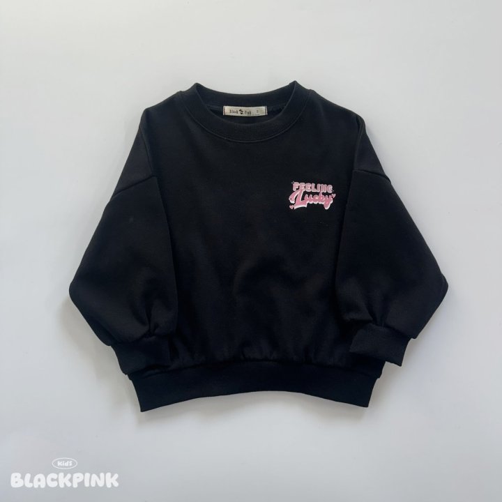 Black Pink - Korean Children Fashion - #kidzfashiontrend - LUCKY Sweatshirt - 8