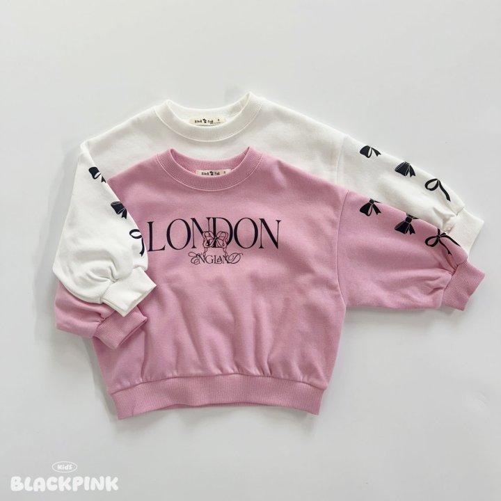 Black Pink - Korean Children Fashion - #littlefashionista - London Ribbon Sweatshirt
