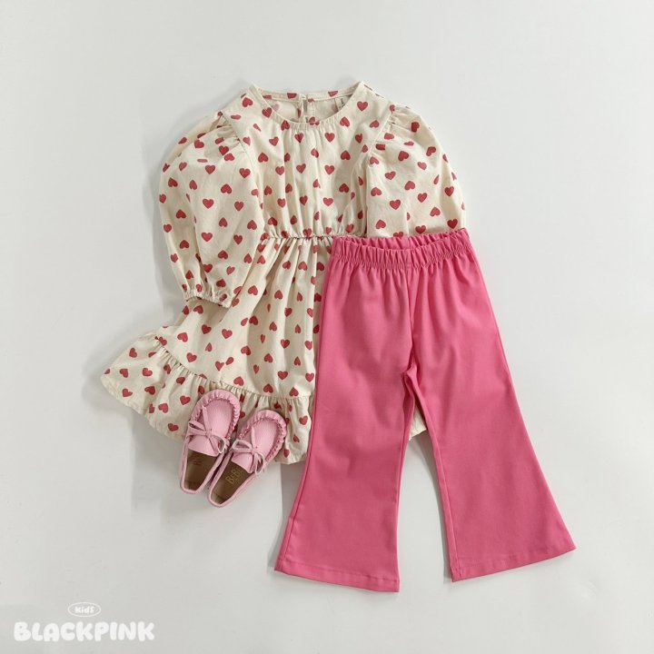 Black Pink - Korean Children Fashion - #littlefashionista - Lily Bootcut Pants - 12