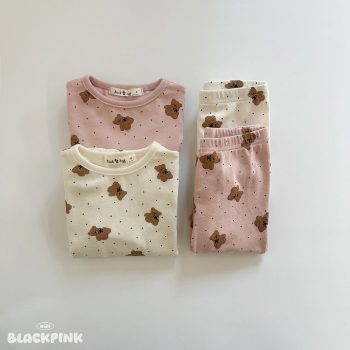 Black Pink - Korean Children Fashion - #littlefashionista - Dot Bear Easywear - 3