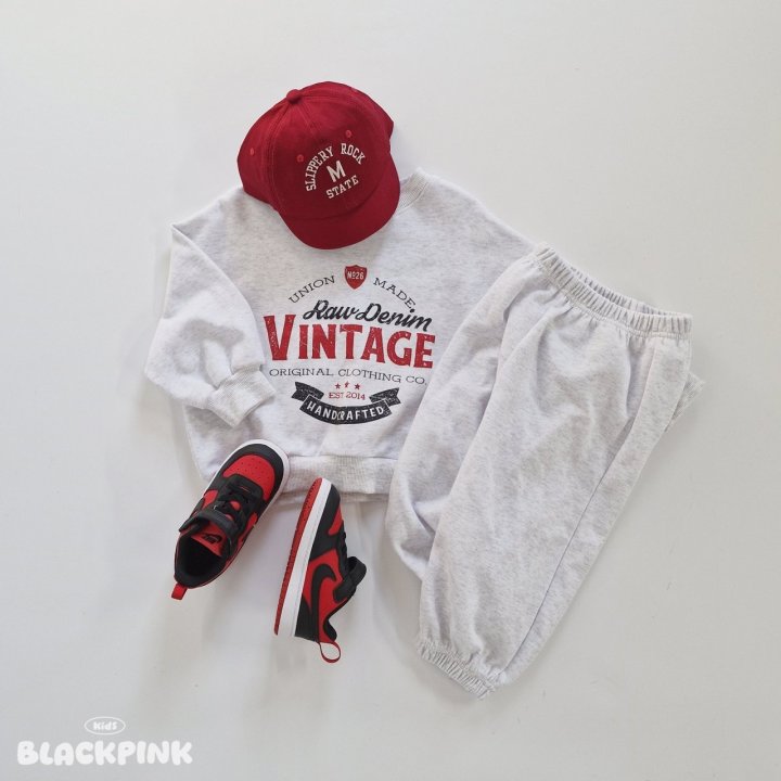 Black Pink - Korean Children Fashion - #littlefashionista - Vintage Sweatshirt - 12