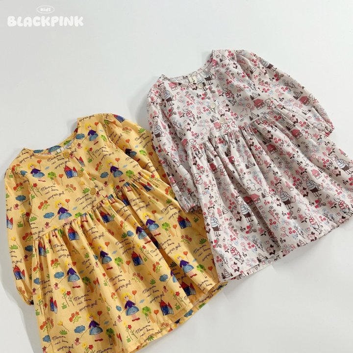 Black Pink - Korean Children Fashion - #Kfashion4kids - Little One One-piece - 4