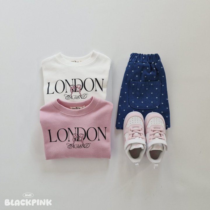 Black Pink - Korean Children Fashion - #magicofchildhood - London Ribbon Sweatshirt - 2