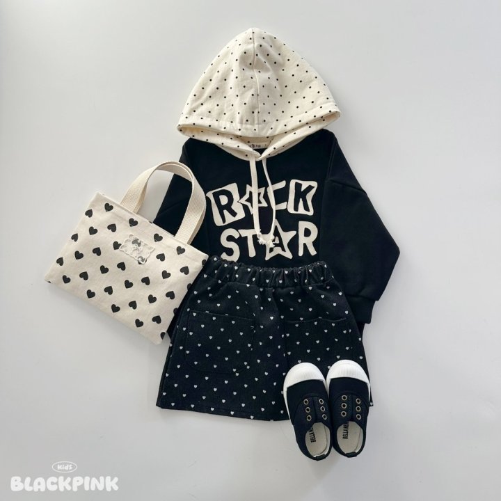 Black Pink - Korean Children Fashion - #magicofchildhood - Heart Mini Eco Bag - 9