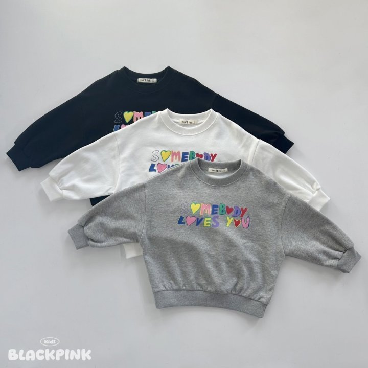 Black Pink - Korean Children Fashion - #littlefashionista - SOMEBODY Sweatshirt - 4