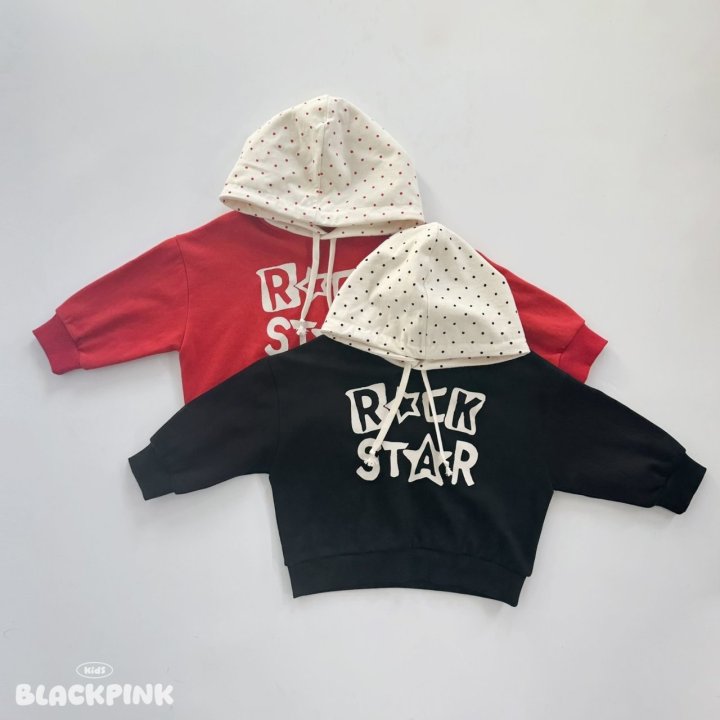 Black Pink - Korean Children Fashion - #magicofchildhood - Dot Hoodie Sweatshirt