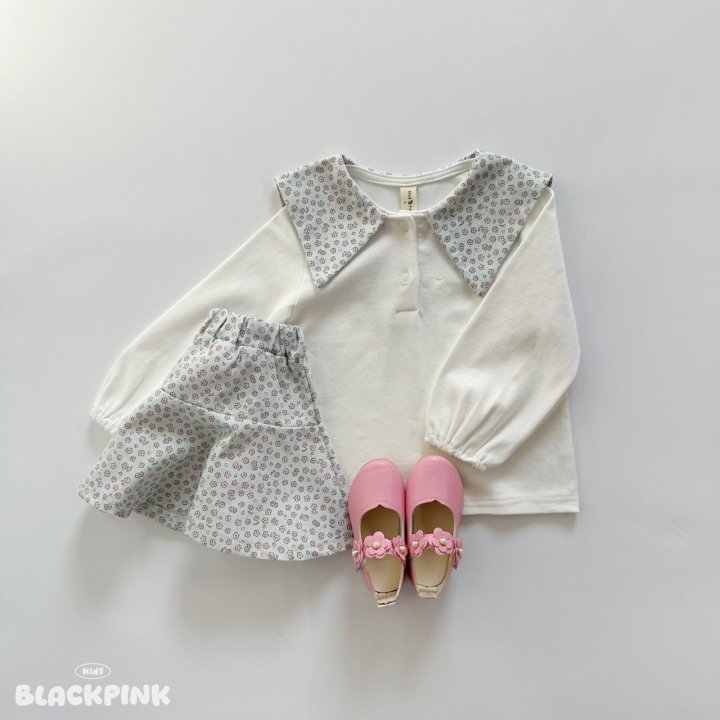 Black Pink - Korean Children Fashion - #magicofchildhood - Mini Floral Twill Set-Up - 5