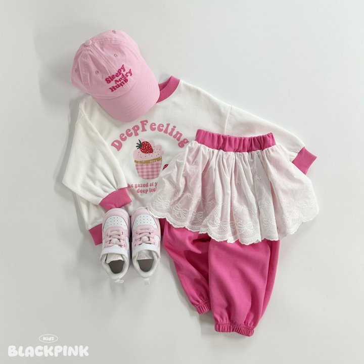 Black Pink - Korean Children Fashion - #littlefashionista - Deep Feeling Sweatshirt - 4