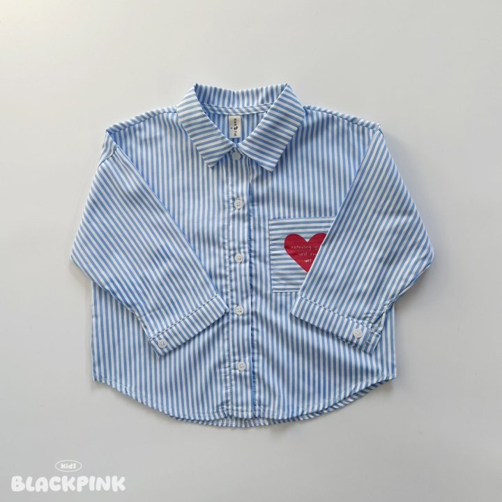 Black Pink - Korean Children Fashion - #minifashionista - ST Heart Shirt - 11
