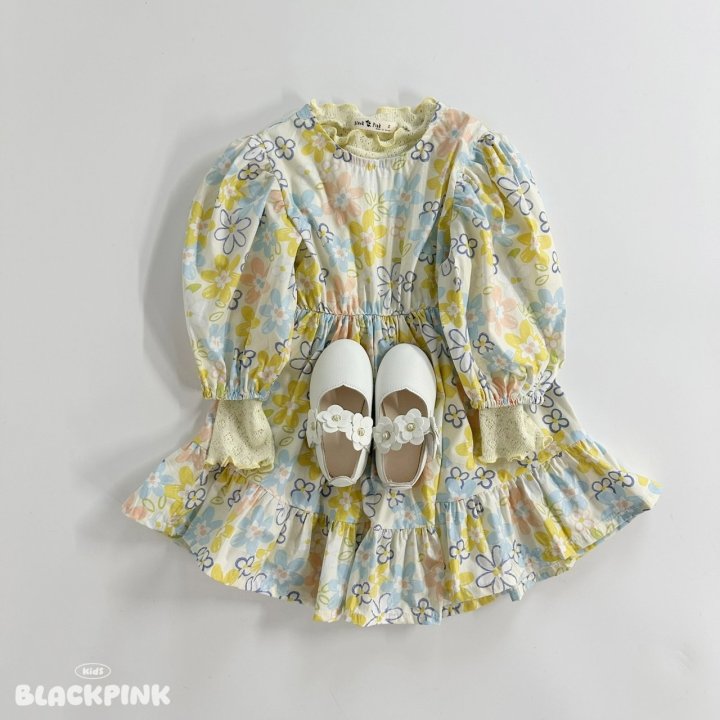 Black Pink - Korean Children Fashion - #minifashionista - Mont Blanc One-piece - 7