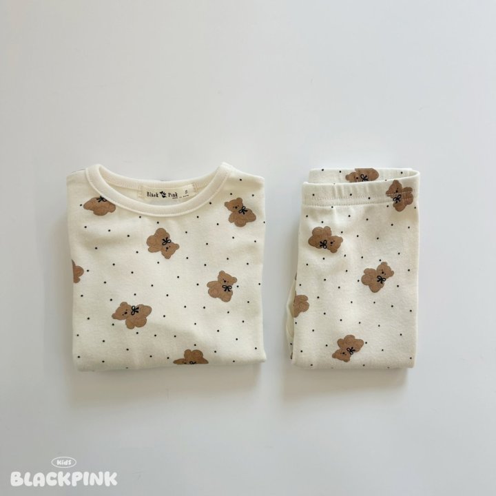 Black Pink - Korean Children Fashion - #minifashionista - Dot Bear Easywear - 5