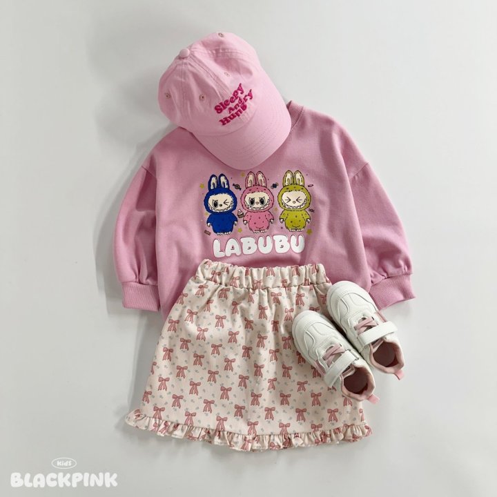 Black Pink - Korean Children Fashion - #prettylittlegirls - Floral Ribbon Frill Skirt - 2