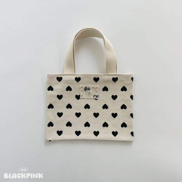 Black Pink - Korean Children Fashion - #prettylittlegirls - Heart Mini Eco Bag - 11