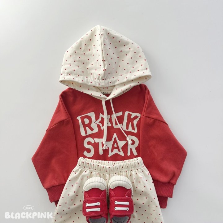 Black Pink - Korean Children Fashion - #prettylittlegirls - Dot Hoodie Sweatshirt - 3