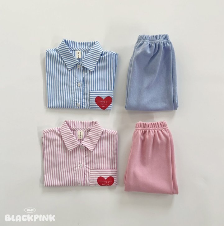 Black Pink - Korean Children Fashion - #prettylittlegirls - ST Heart Shirt - 12