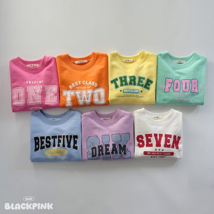 Black Pink - Korean Children Fashion - #prettylittlegirls - 7days Sweatshirt