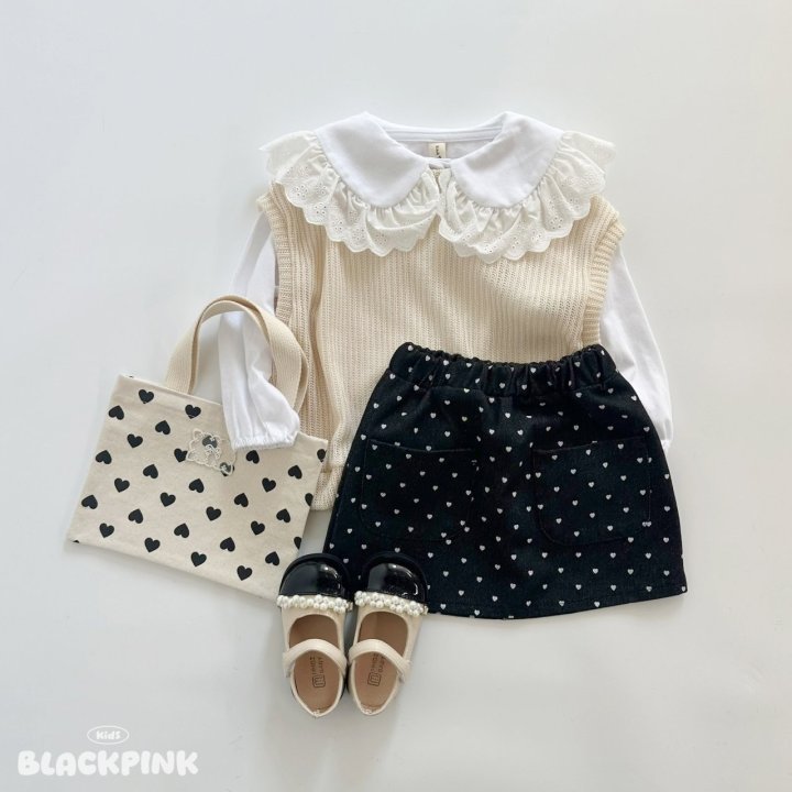 Black Pink - Korean Children Fashion - #prettylittlegirls - Spring Big Collar Tee - 11