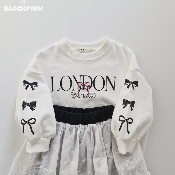Black Pink - Korean Children Fashion - #stylishchildhood - London Ribbon Sweatshirt - 7