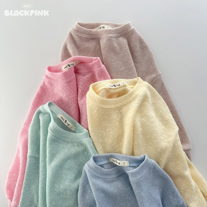 Black Pink - Korean Children Fashion - #stylishchildhood - Moscrap Knit Sweatshirt