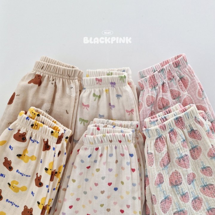 Black Pink - Korean Children Fashion - #todddlerfashion - SPRING Pajama Pants