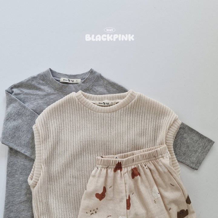 Black Pink - Korean Children Fashion - #todddlerfashion - Basic Single Tee - 5