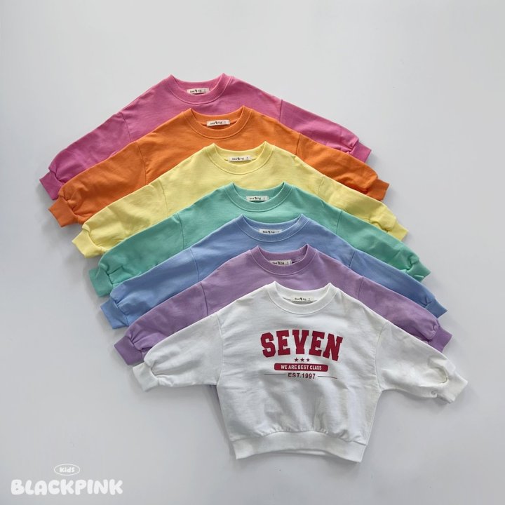 Black Pink - Korean Children Fashion - #todddlerfashion - 7days Sweatshirt - 2