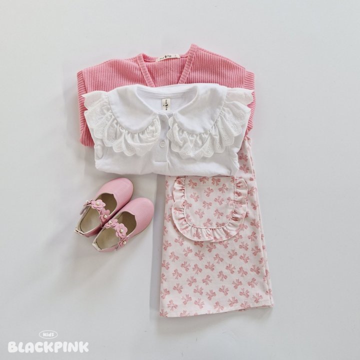 Black Pink - Korean Children Fashion - #todddlerfashion - Frill Pocket One-piece - 9