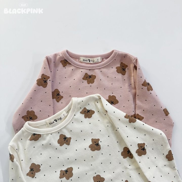 Black Pink - Korean Children Fashion - #toddlerclothing - Dot Bear Easywear - 8