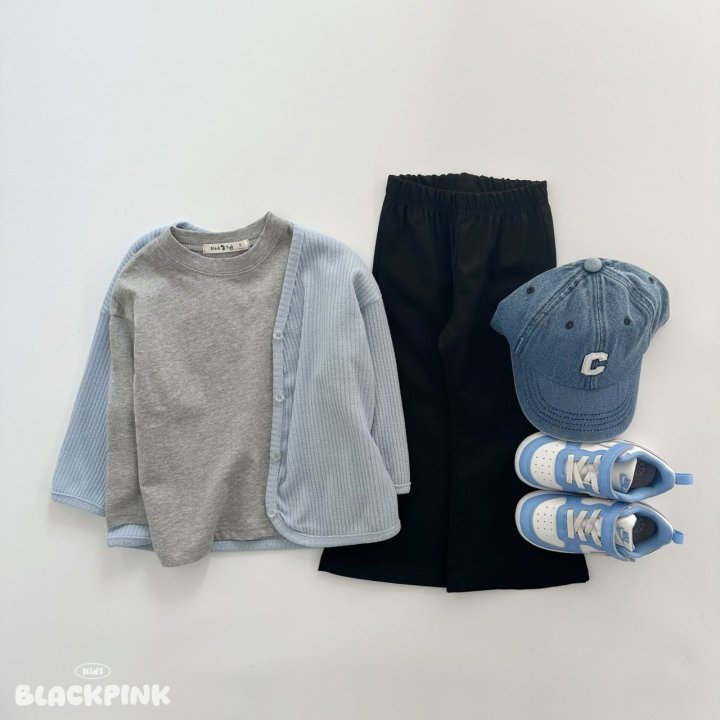 Black Pink - Korean Children Fashion - #toddlerclothing - Basic Single Tee - 6