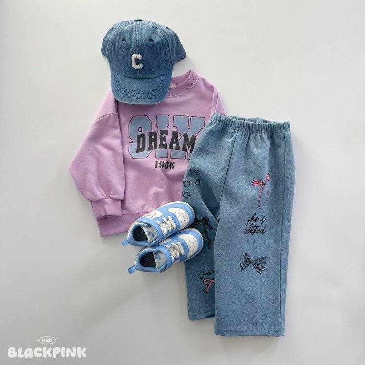 Black Pink - Korean Children Fashion - #toddlerclothing - 7days Sweatshirt - 3