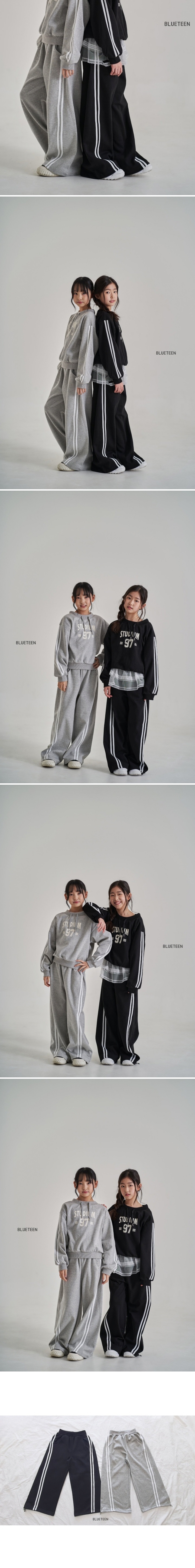 Blueteen - Korean Children Fashion - #designkidswear - Diagonal Wide Pants - 2