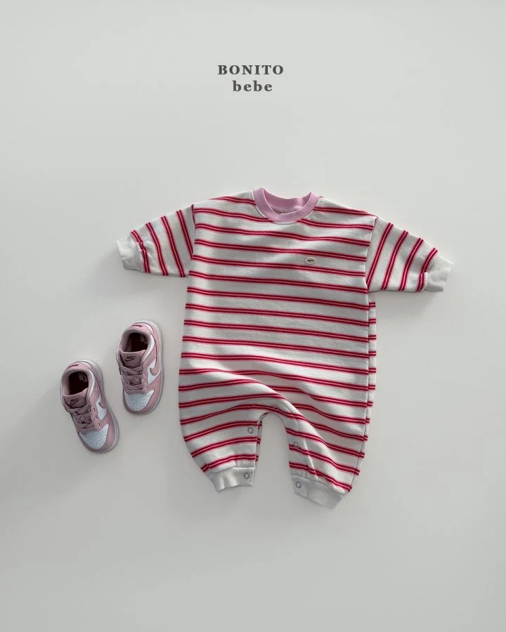Bonito - Korean Baby Fashion - #babyboutique - Bebe TomTom Stripe Suit - 6