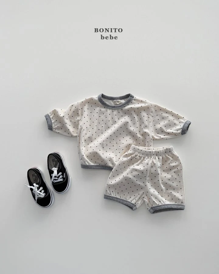 Bonito - Korean Baby Fashion - #babyboutique - Bebe Mini Dot Binding Set - 11