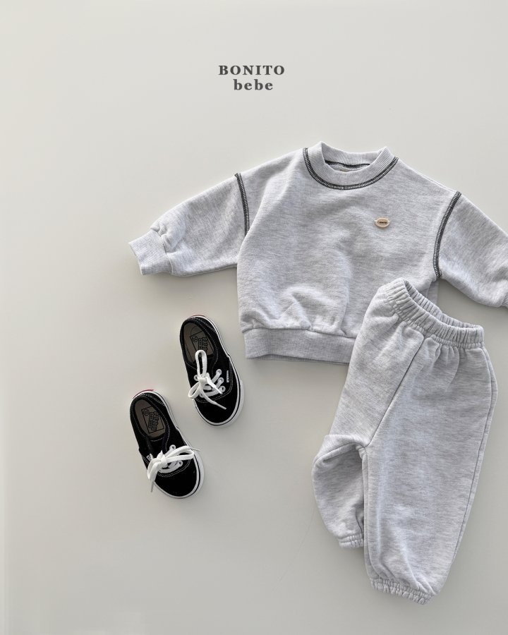 Bonito - Korean Baby Fashion - #babyboutique - Bebe Spring Stitch Top Bottom Set - 10