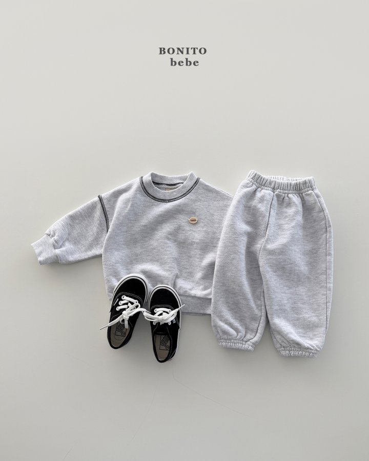 Bonito - Korean Baby Fashion - #babyboutique - Bebe Spring Stitch Top Bottom Set - 11