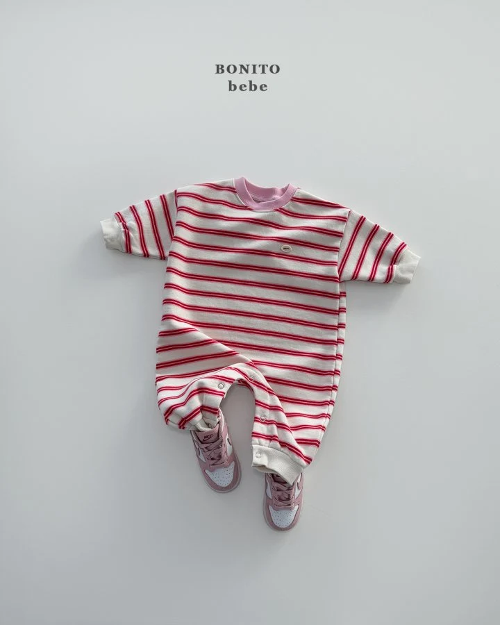 Bonito - Korean Baby Fashion - #babyboutiqueclothing - Bebe TomTom Stripe Suit - 7
