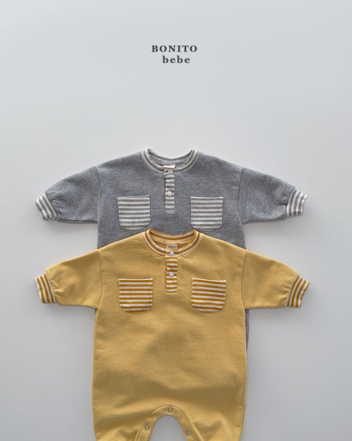 Bonito - Korean Baby Fashion - #babyboutiqueclothing - Bebe Coco Placket Suit - 6