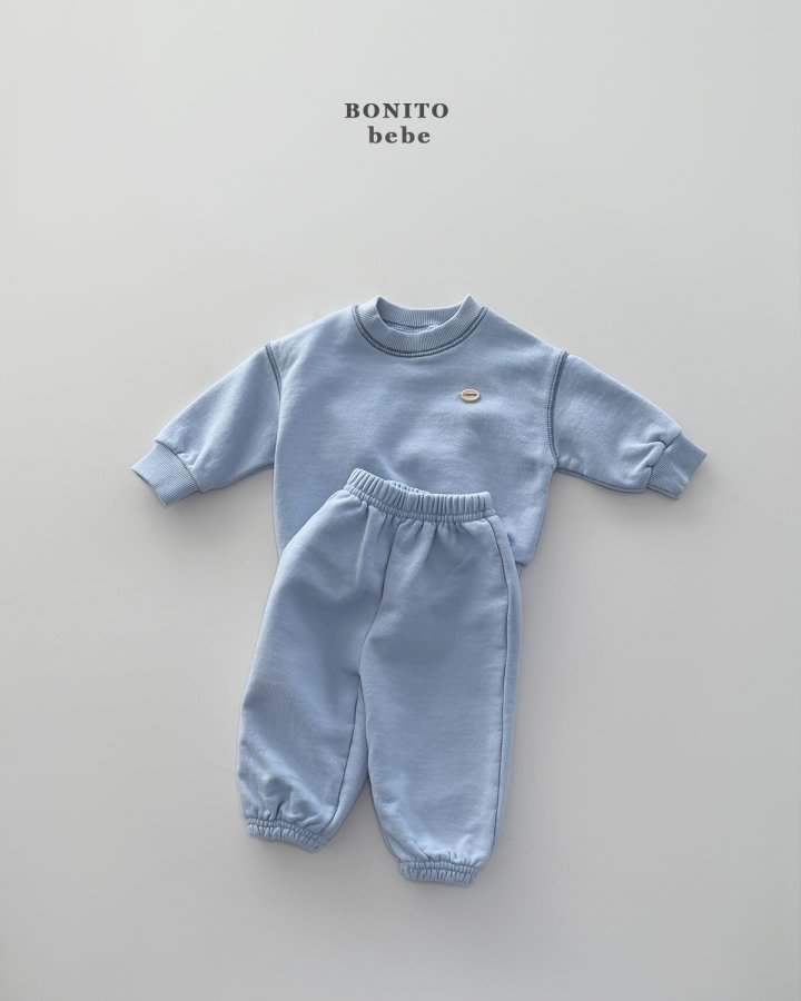 Bonito - Korean Baby Fashion - #babyboutiqueclothing - Bebe Spring Stitch Top Bottom Set - 12