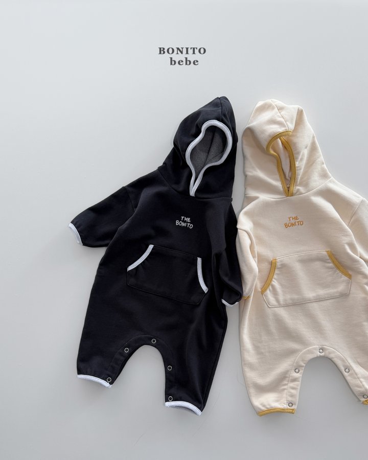 Bonito - Korean Baby Fashion - #babyboutiqueclothing - Bebe Hooded Binding Suit - 3
