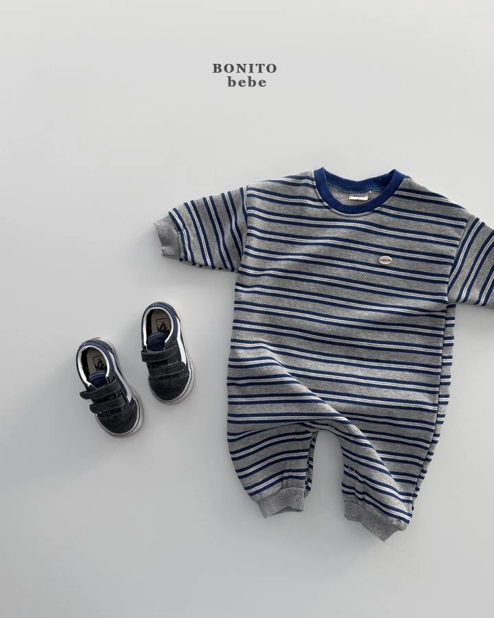 Bonito - Korean Baby Fashion - #babyfashion - Bebe TomTom Stripe Suit - 9